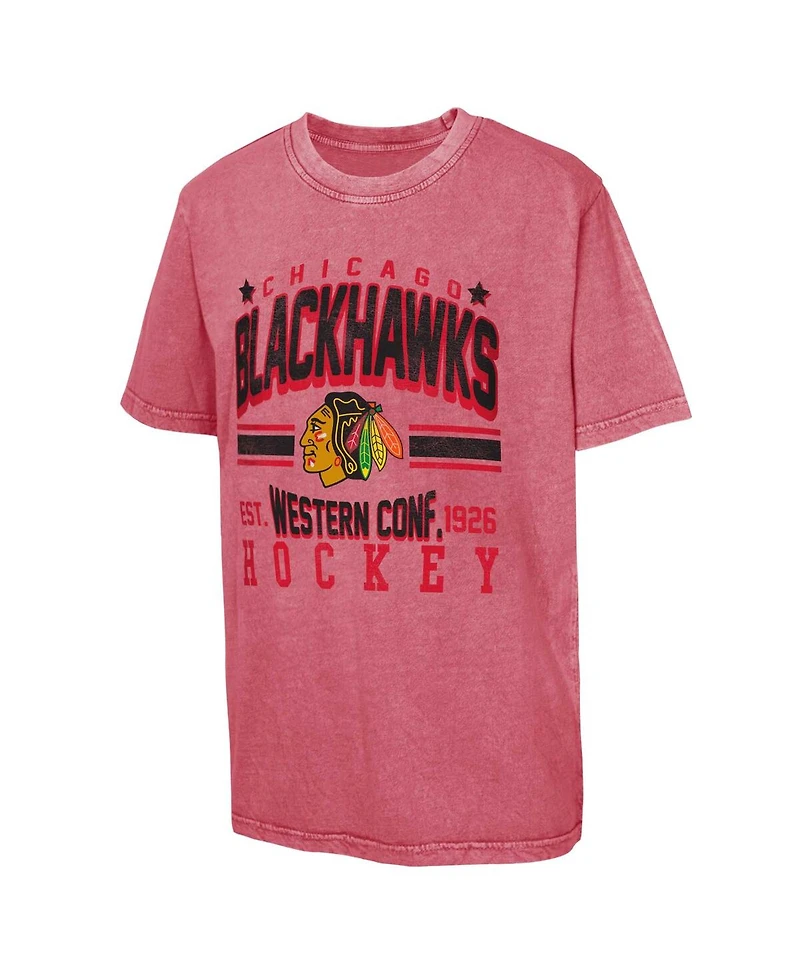 Outerstuff Big Boys and Girls Red Chicago Blackhawks Sure Short T-Shirt