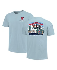 Image One Women's Blue Ole Miss Rebels Comfort Colors Campus Scene Drawing Script T-Shirt