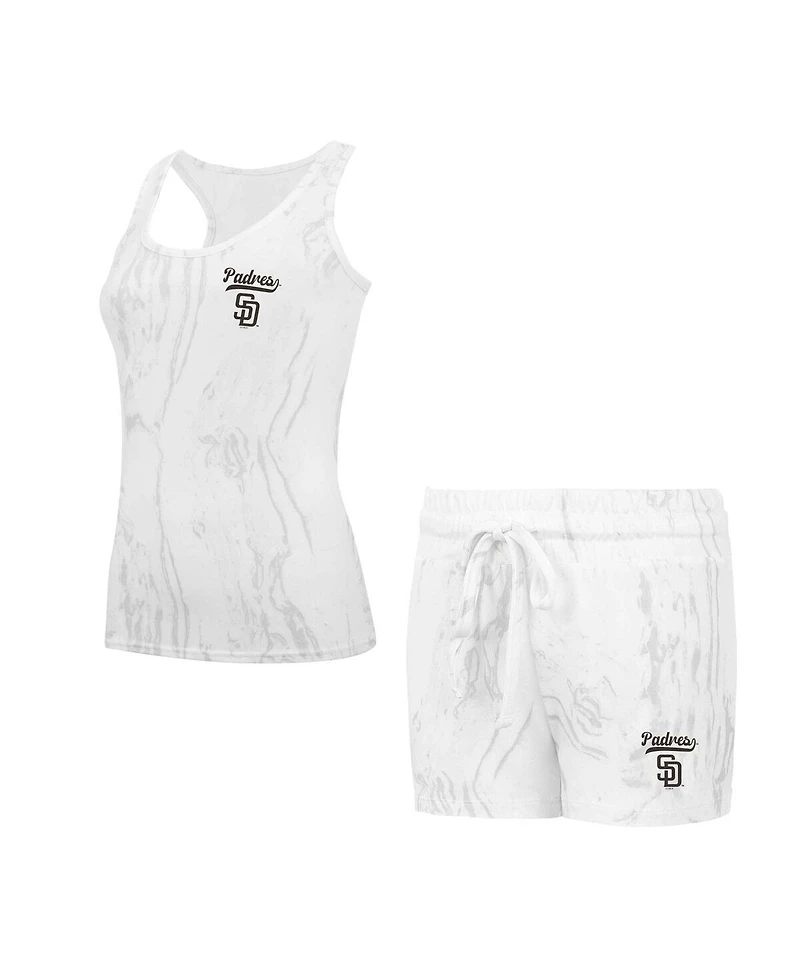 Concepts Sport Women's 2-Piece San Diego Padres Quartz Tank Top and Shorts Set