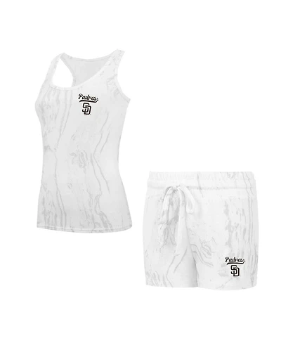 Concepts Sport Women's 2-Piece San Diego Padres Quartz Tank Top and Shorts Set