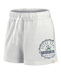 Fanatics Women's Oatmeal Notre Dame Fighting Irish Win Badge Shorts