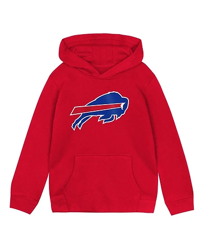 Outerstuff Toddler Red Buffalo Bills Logo Pullover Hoodie