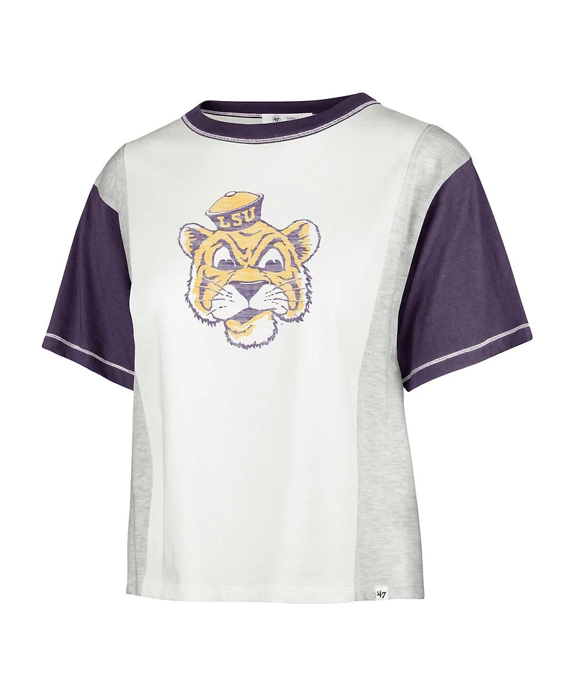 '47 Brand Women's White Lsu Tigers Vault Premier Tilda T-Shirt