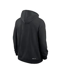 Nike Men's Black Appalachian State Mountaineers 2025 Sideline Performance Pullover Hoodie