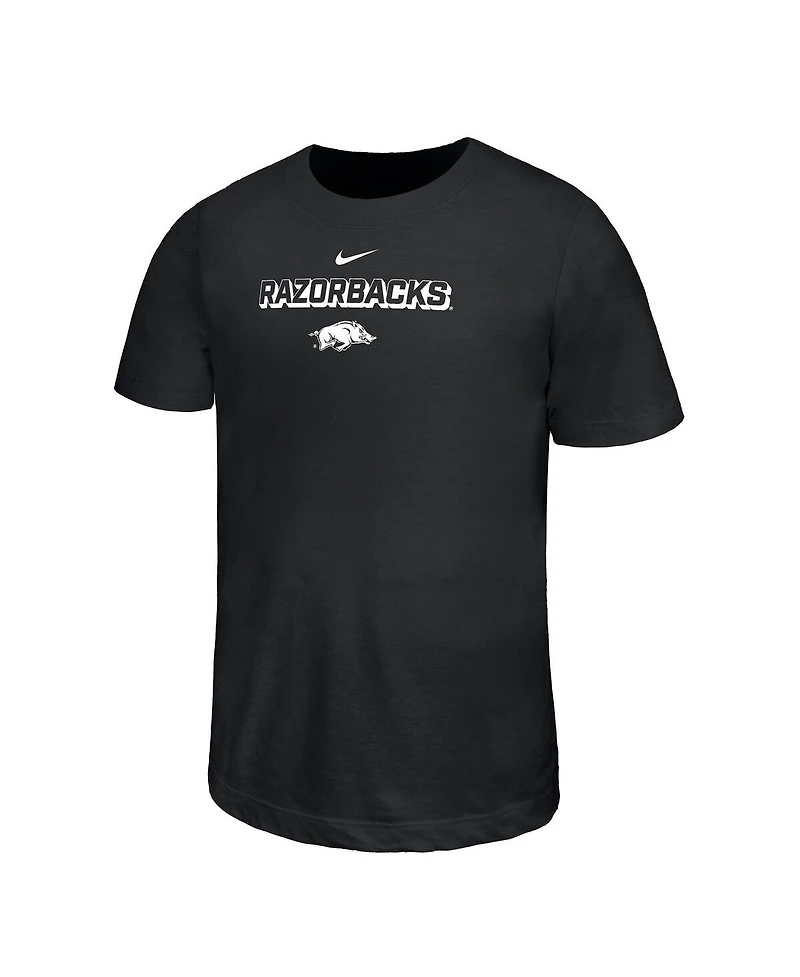 Nike Big Boys and Girls Black Arkansas Razorbacks Legend Performance T-Shirt