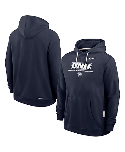 Nike Men's Navy New Hampshire Wildcats 2025 Sideline Performance Pullover Hoodie