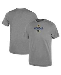 Jordan Toddler Heather Gray Michigan Wolverines Legend Slogan Performance T-Shirt