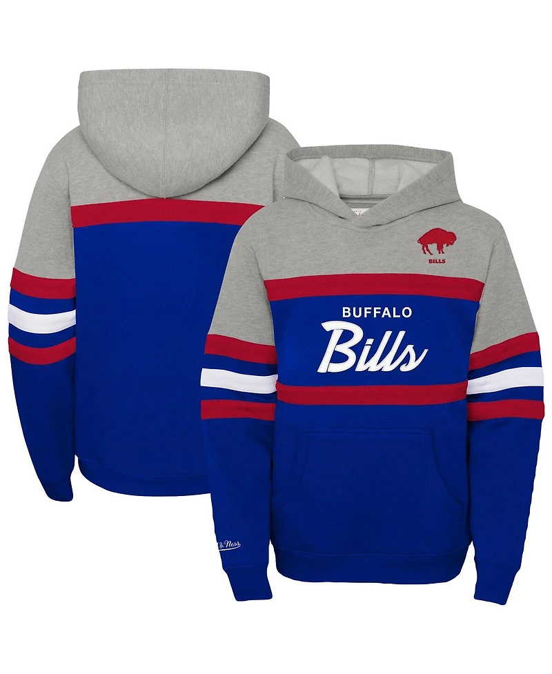 Mitchell & Ness Big Boys and Girls Royal Buffalo Bills Throwback Head Coach Pullover Hoodie