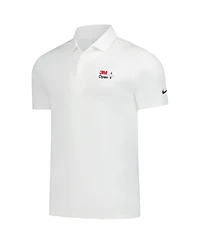 Nike Men's White 3M Open Performance Victory Solid Polo Shirt