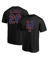 Fanatics Men's Pete Alonso Black New York Mets Big Tall Name Number T-Shirt