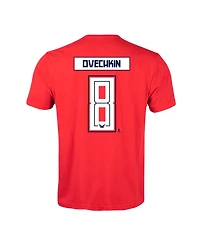 Levelwear Men's Alexander Ovechkin Red Washington Capitals Richmond Player Name Number T-Shirt
