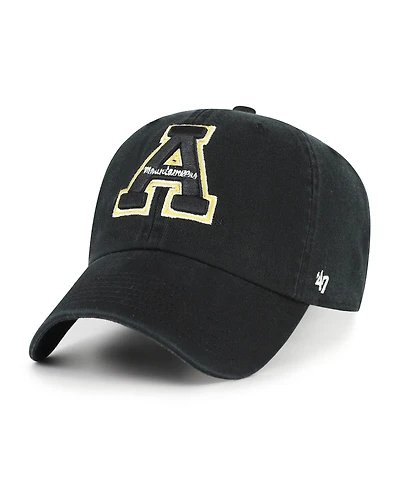 '47 Brand Men's Black Appalachian State Mountaineers Clean Up Adjustable Hat