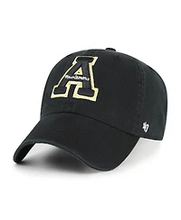 '47 Brand Men's Black Appalachian State Mountaineers Clean Up Adjustable Hat