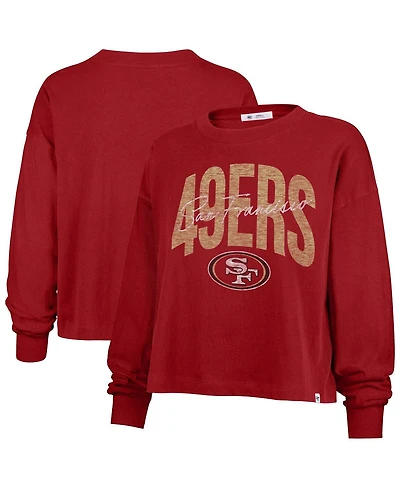 '47 Brand Women's Scarlet San Francisco 49ers Muse Sydney Long Sleeve T-Shirt