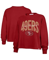 '47 Brand Women's Scarlet San Francisco 49ers Muse Sydney Long Sleeve T-Shirt