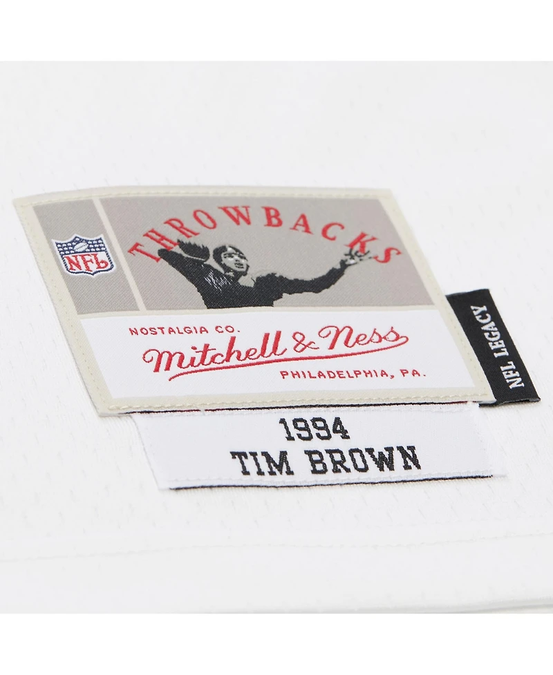Mitchell & Ness Men's Tim Brown White Los Angeles Raiders 1994 Legacy Replica Jersey