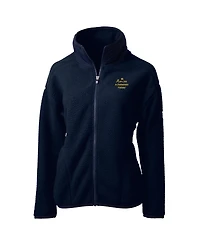 Cutter & Buck Women's Navy Notre Dame Fighting Irish Play Like A Champion Today Cascade Eco Sherpa Fleece Full-Zip Jacket