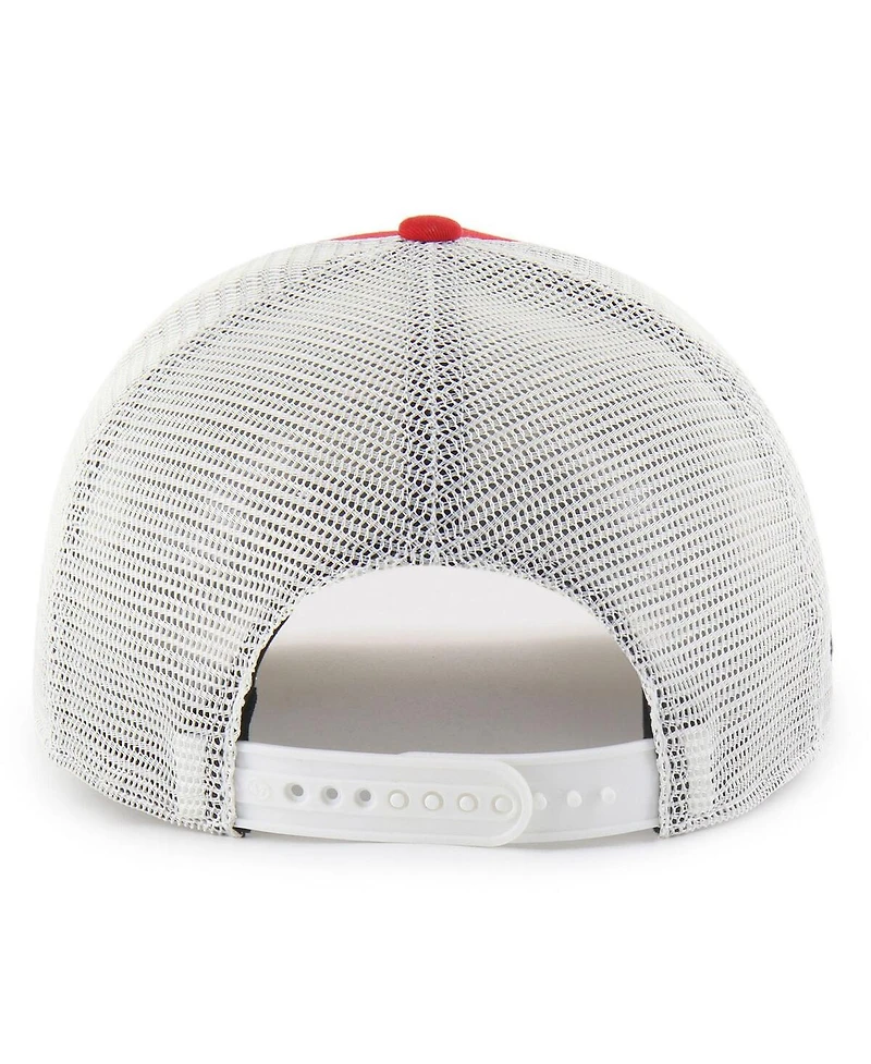 '47 Brand Men's and Women's Red Ole Miss Rebels Contemporary Basics Foundation Trucker Hitch Adjustable Hat