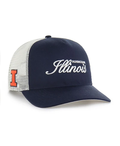 '47 Brand Men's Navy Illinois Fighting Illini Contemporary Basics Foundation Trucker Hitch Adjustable Hat