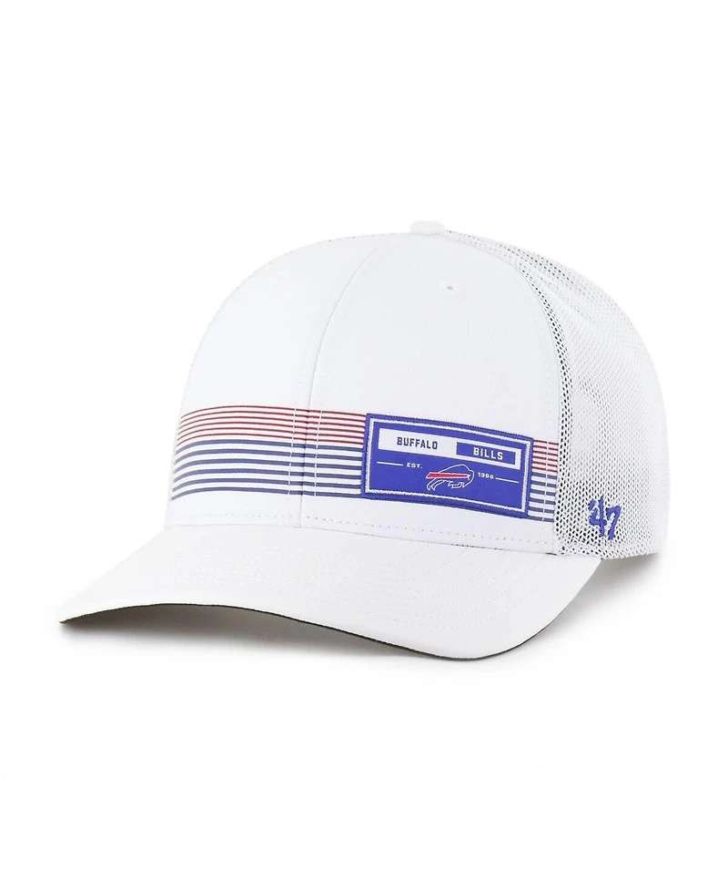 '47 Brand Men's White Buffalo Bills Rangefinder Trucker Adjustable Hat