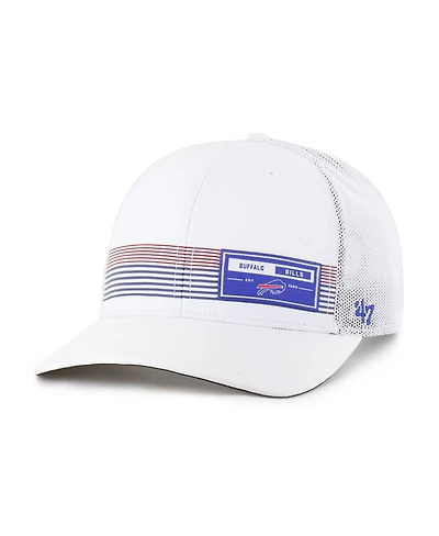 '47 Brand Men's White Buffalo Bills Rangefinder Trucker Adjustable Hat