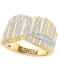 Effy Diamond Multiple Column Crossover Ring (1/2 ct. t.w.) in 14k Gold