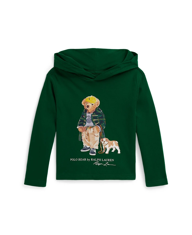 Polo Ralph Lauren Toddler and Little Boys Bear Hooded T-Shirt