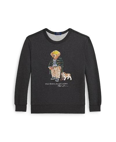 Polo Ralph Lauren Big Boys Bear Heathered Fleece Sweatshirt