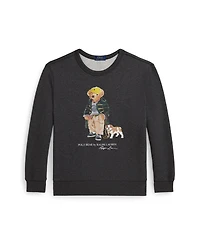 Polo Ralph Lauren Big Boys Bear Heathered Fleece Sweatshirt