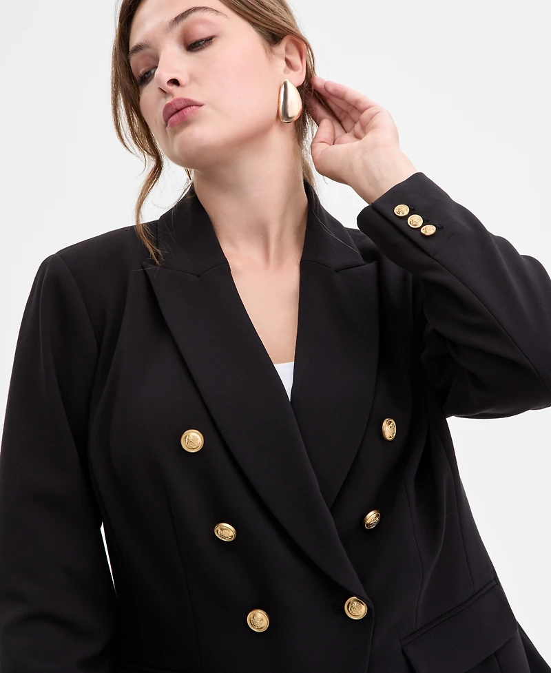 I.n.c. International Concepts Plus Faux Double-Breasted Blazer, Macy's Exclusive