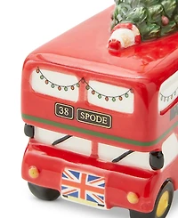 Spode Christmas Tree Brit Double Decker Bus Ornament