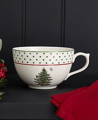 Spode Christmas Tree Polka Dot Jumbo Cup, 20 oz.