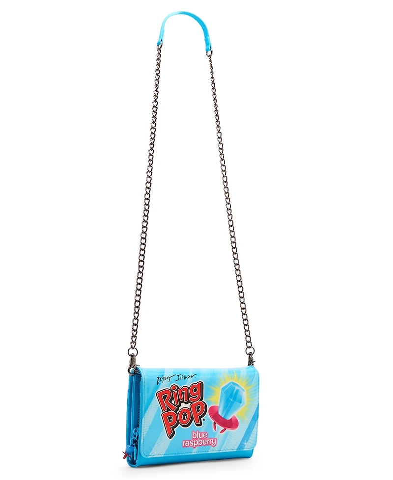 Betsey Johnson Ring Pop Patent Crossbody Wallet