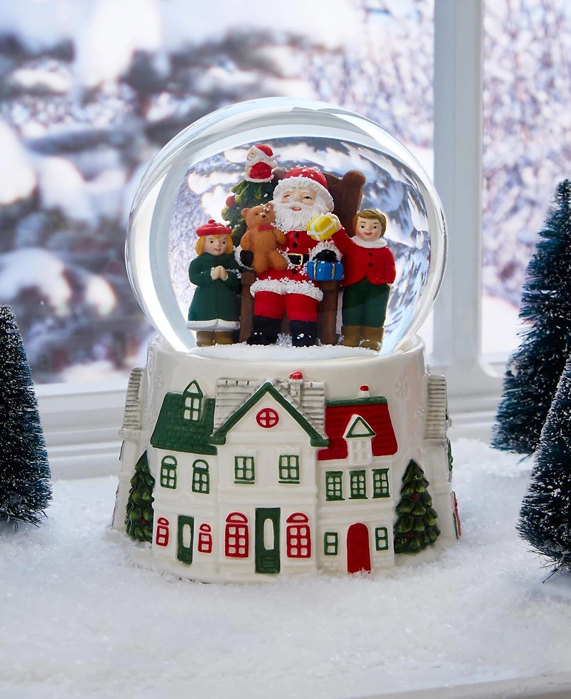 Spode Christmas Tree Christmas Village Snow Globe