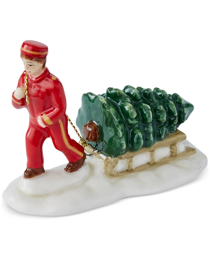 Spode Christmas Tree Figural Village Bell Hop Figurine