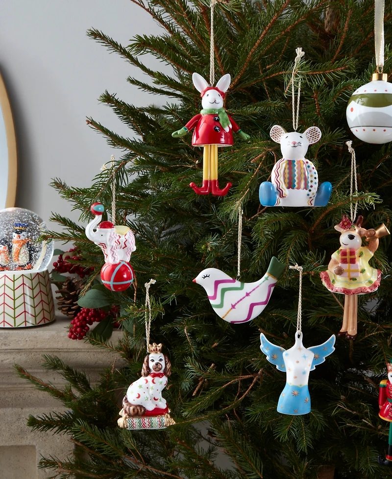 Spode Kit Kemp Christmas Bell Bunny Ornament