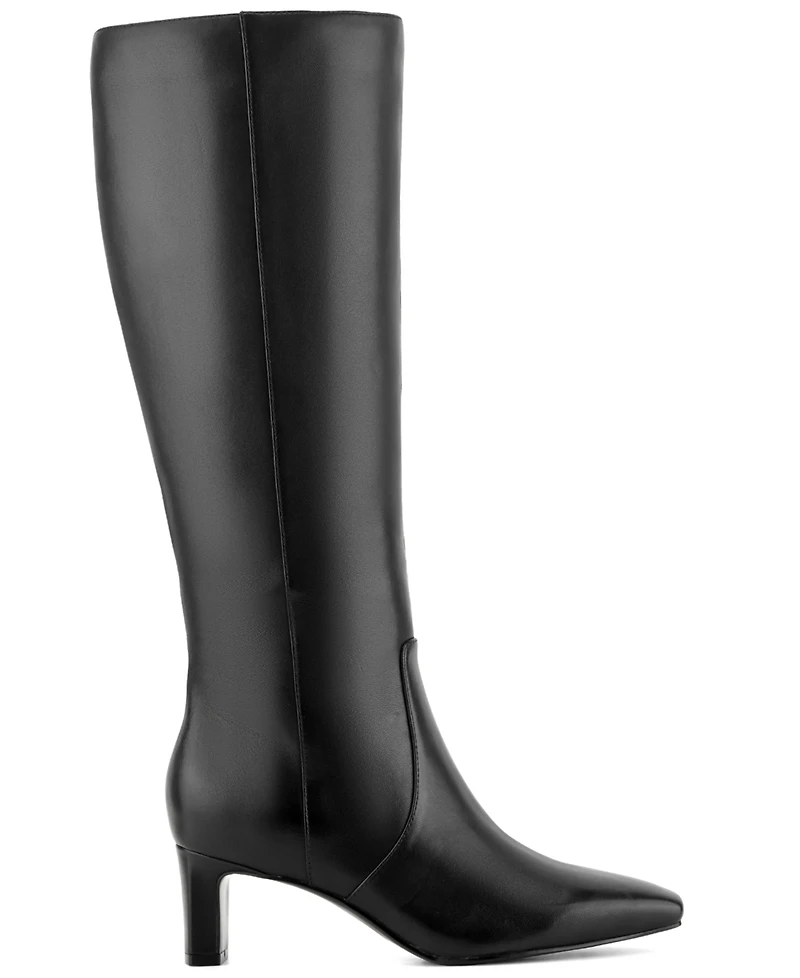Rockport Women's Mabel Wide-Calf Leather Dress Boots