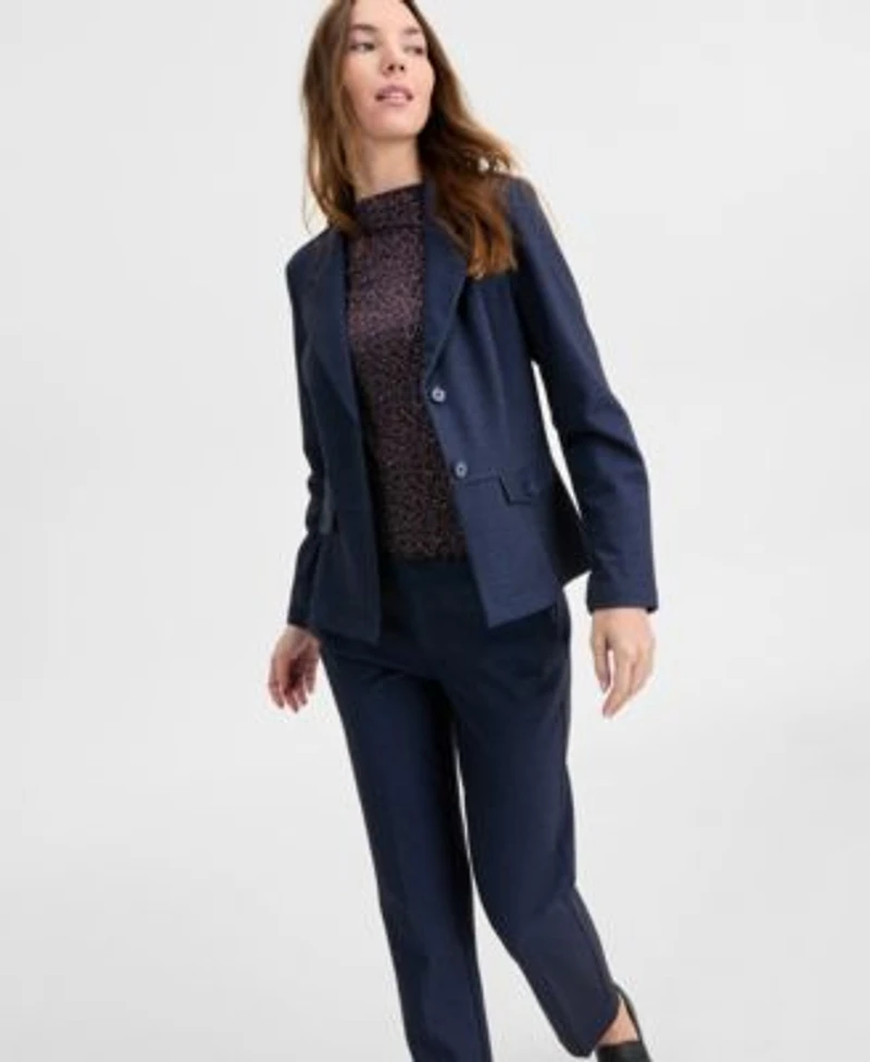 Liverpool Los Angeles Blazer Mock Neck Top Pants