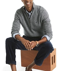 Nautica Men's Ribbed Collar Sweater