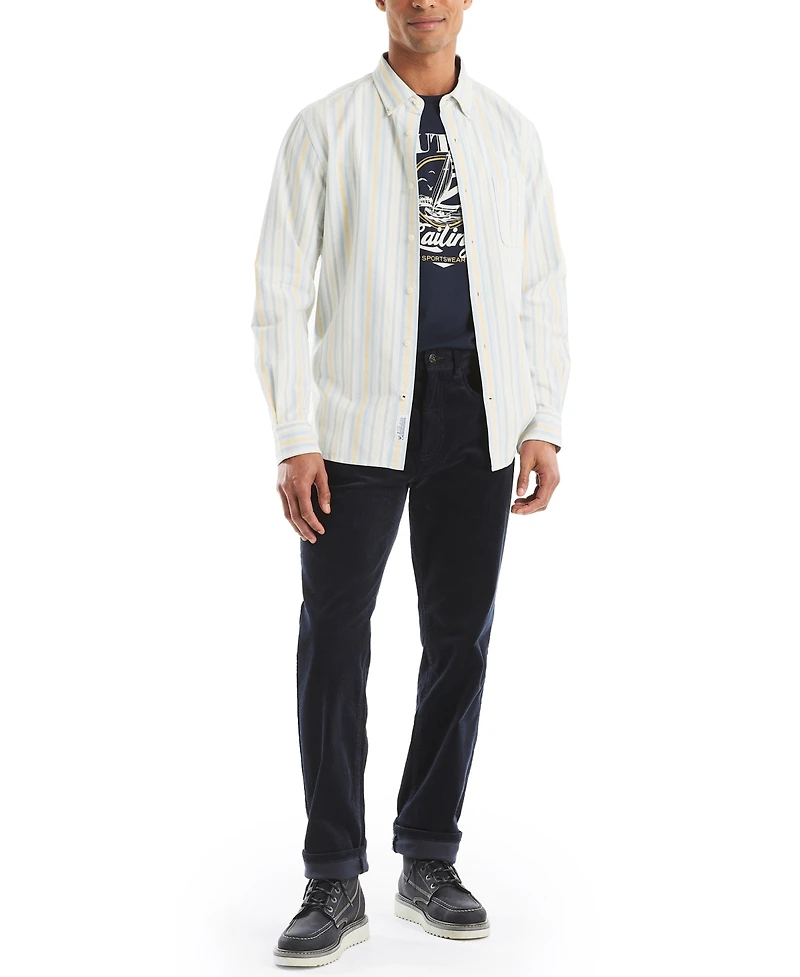 Nautica Men's Long Sleeve Button-Down Shirt