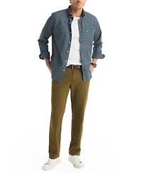 Nautica Men's Plaid Print Long Sleeve Shirt