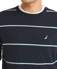 Nautica Men's Performance Striped Crewneck Sweater
