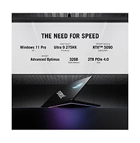 Asus 18" Rog Strix Scar 18 Gaming Laptop Intel Core Ultra 9 Processor 275HX 32GB Ram Nvidia GeForce Rtx 5090 Laptop Gpu 2TB Ssd Storage Windows 1