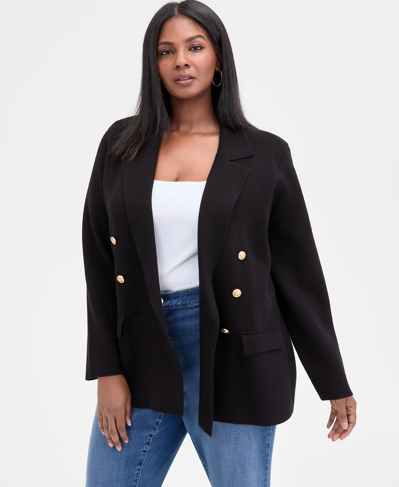 I.n.c. International Concepts Plus Sweater Blazer, Macy's Exclusive