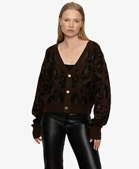 Sanctuary Women's Meow Long Sleeve Cardigan Sweater