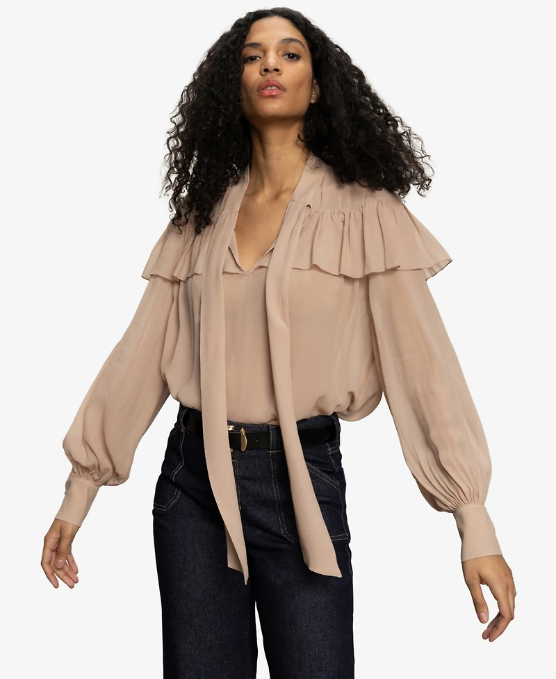 Sanctuary Women's Fade Into You Ruffle Top
