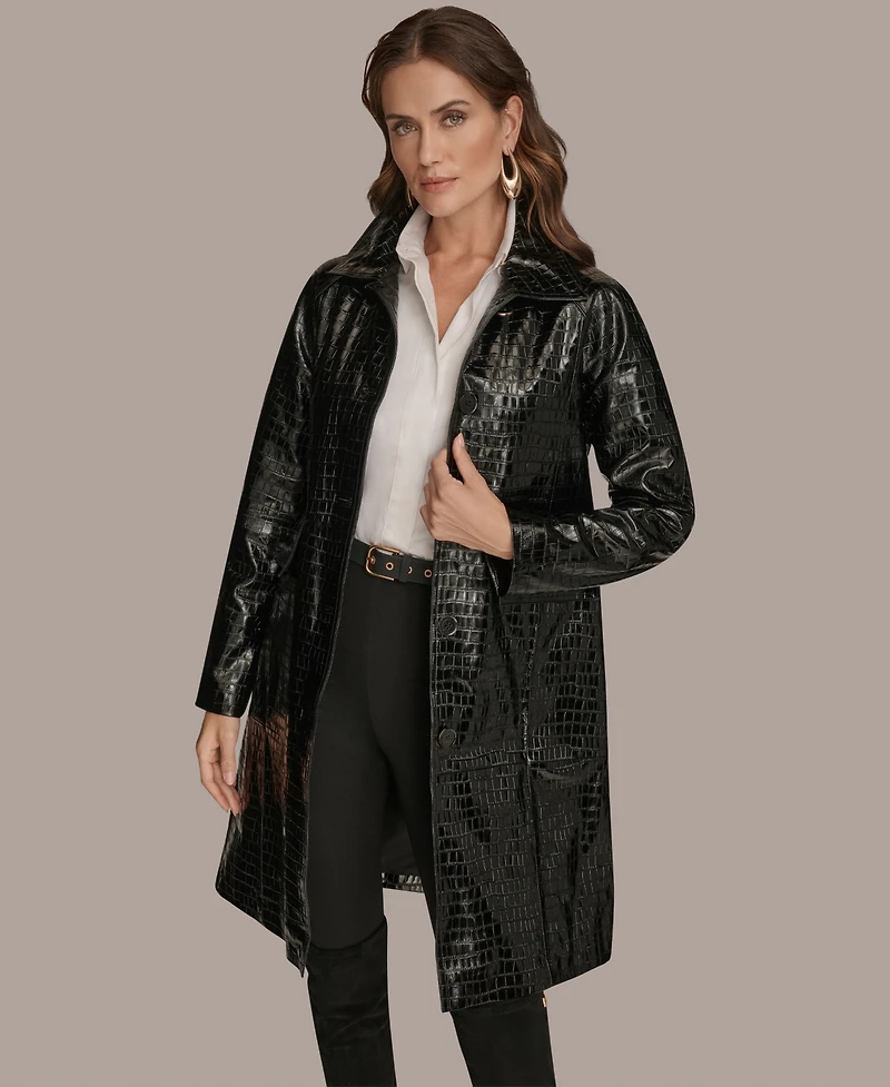 Donna Karan New York Women's Balmacaan Coat