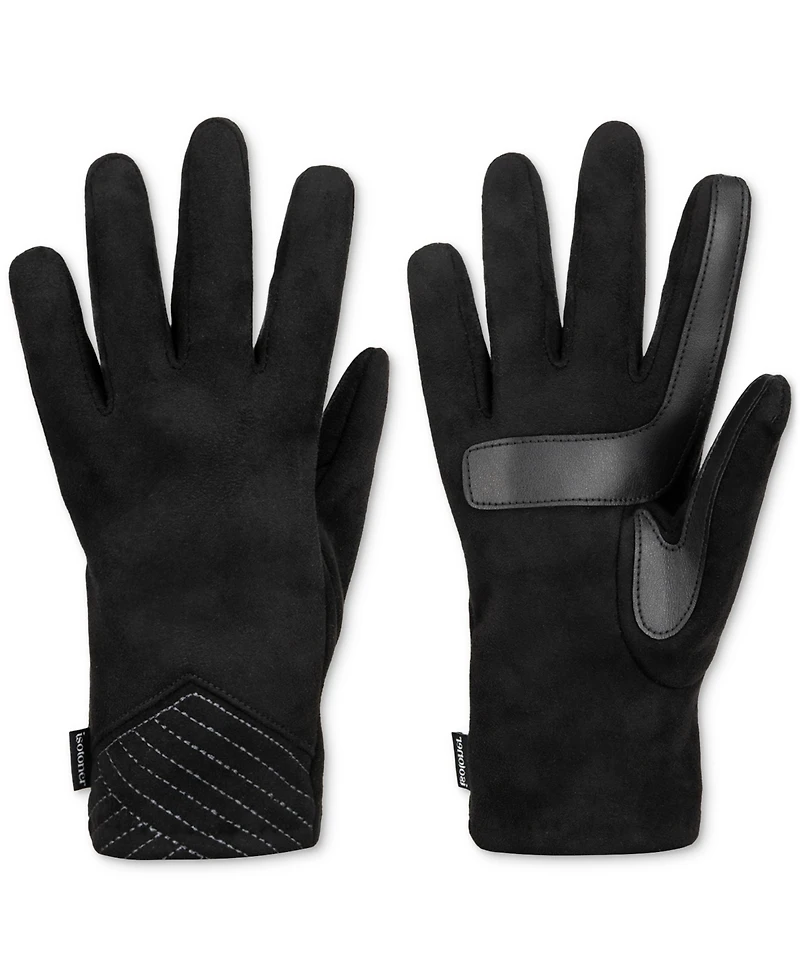 Isotoner Signature Women's Stretch Microsuede Gloves with SmarDRI and SmarTouch