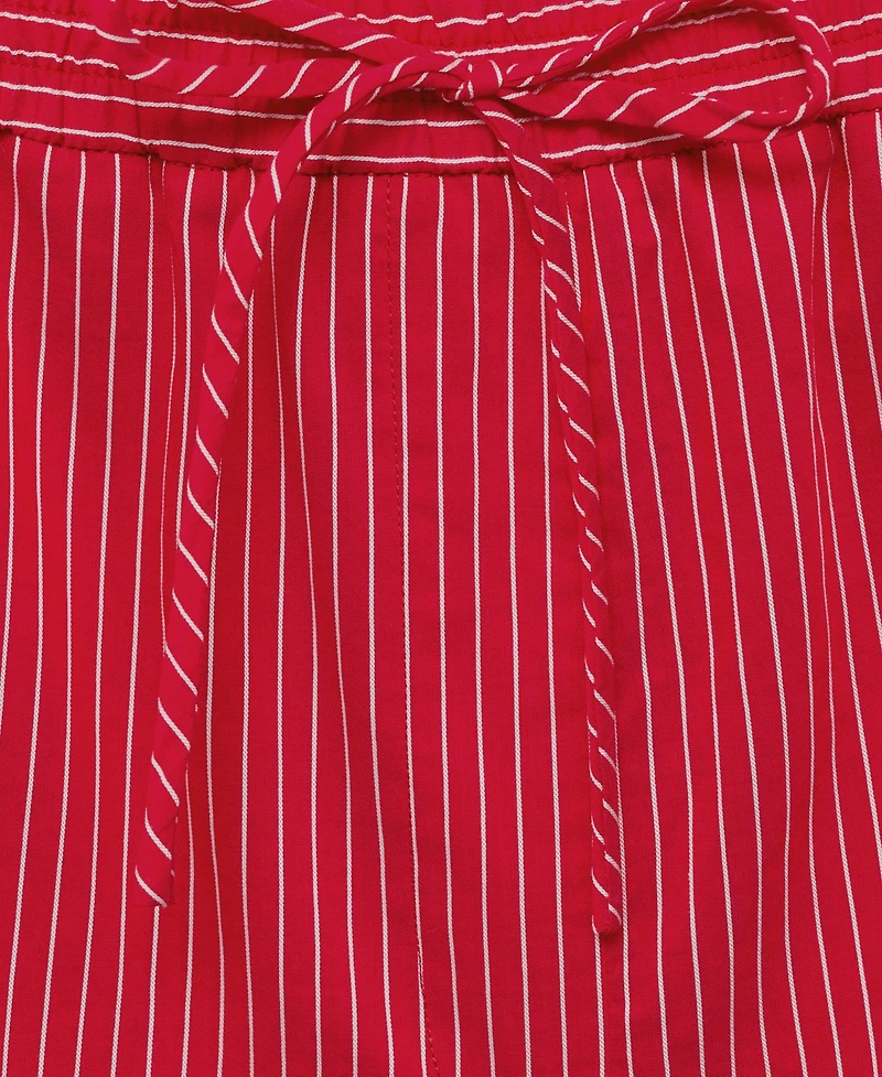Mango Women's Striped Cotton Blend Shorts