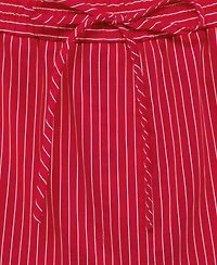 Mango Women's Striped Cotton Blend Shorts